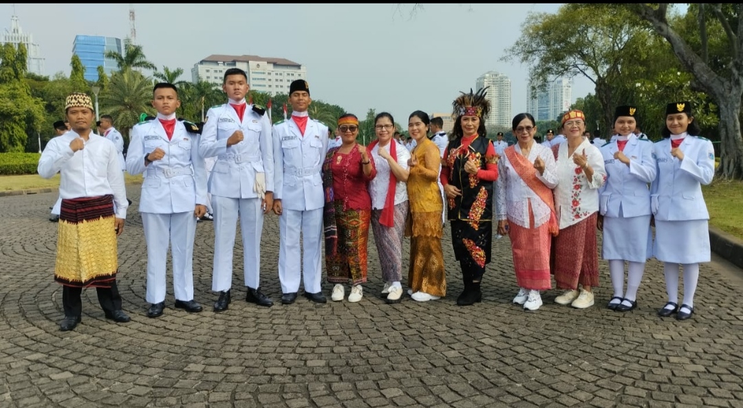 Bakesbangpol DKI Jakarta Gladi Bersih Kirab Nasional Pelepasan Bendera Pusaka